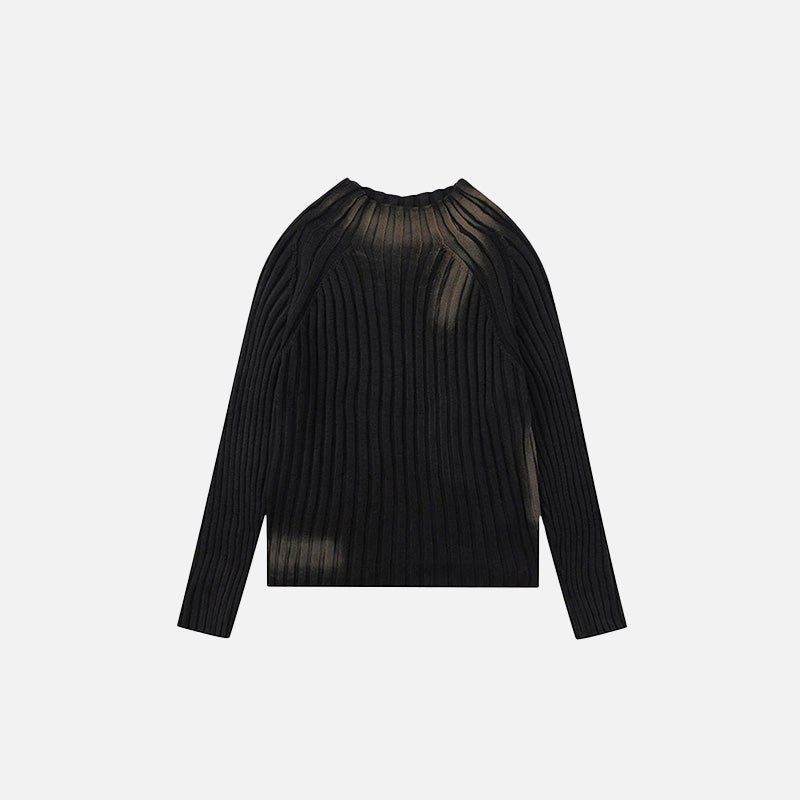 Loose Ripple Knitted Sweater