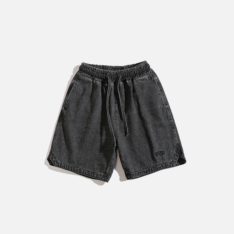 Vintage Washed Denim Shorts
