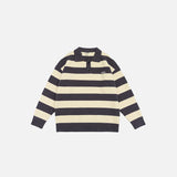 Classic Striped Polo Sweater
