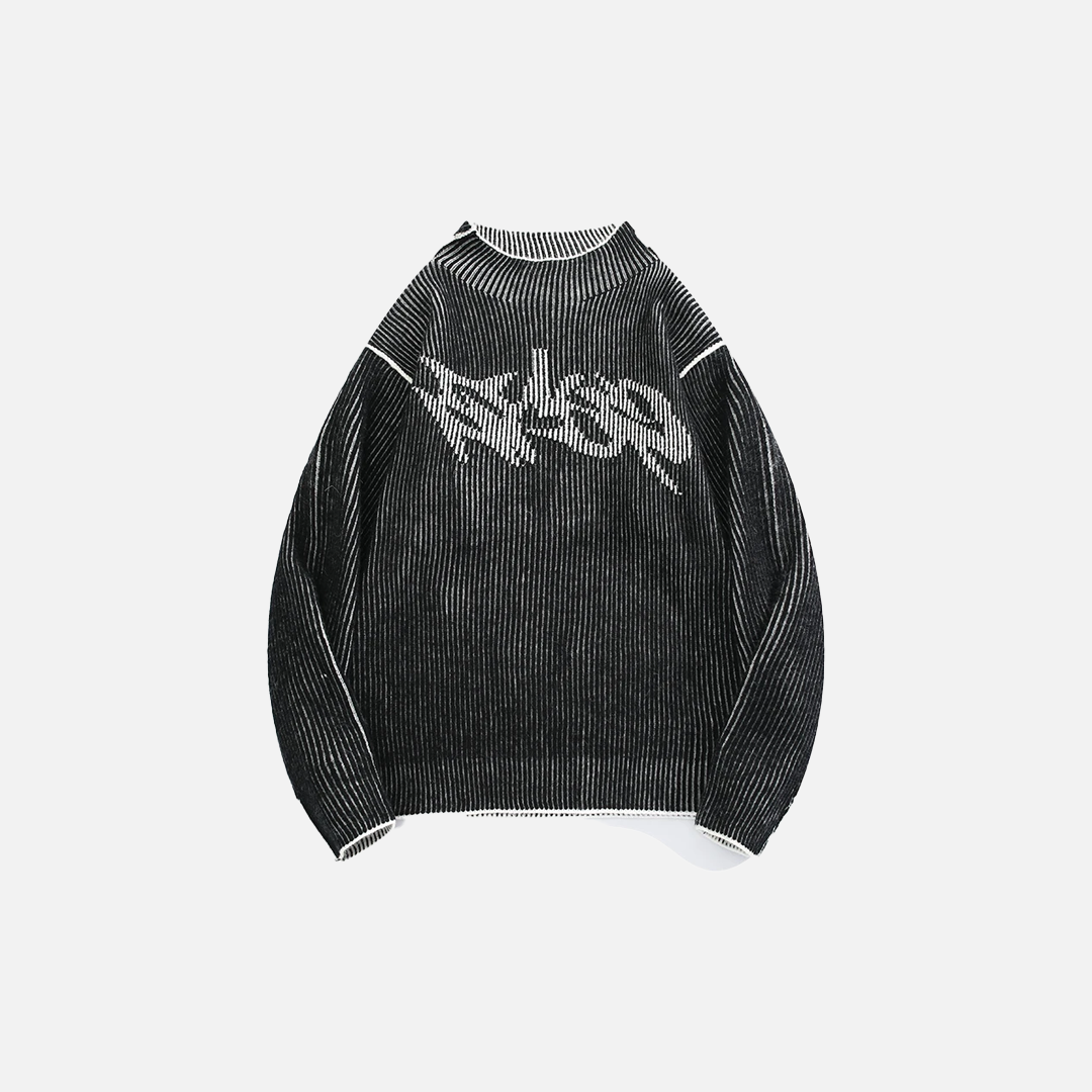 American Style Retro Double-Sided Casual Sweater