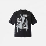 T-shirt oversize à motif fantômes