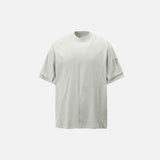 Baumwoll-T-Shirt mit Rundhalsausschnitt