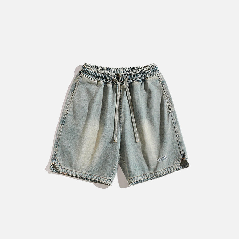 Vintage Washed Denim Shorts