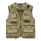 Multi-Pocket Breathable Cargo Vest