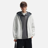 Streetwear Double Zipper Hooded Sweatshirt