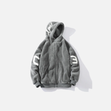 Parka d'hiver douillette en laine d'agneau avec fourrure