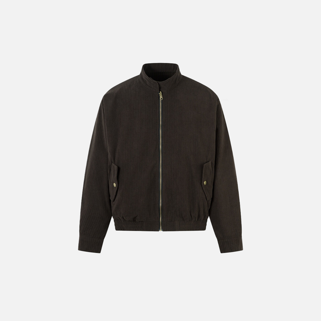 American Vibe Two Way To Wear Vertical Collar Plaid Jacket