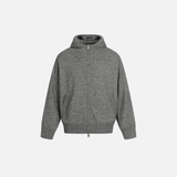 Stilvoller, einfarbiger Oversize-Strickcardigan mit Kapuze