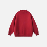 Warm Knitted Solid Color Classic Sweater