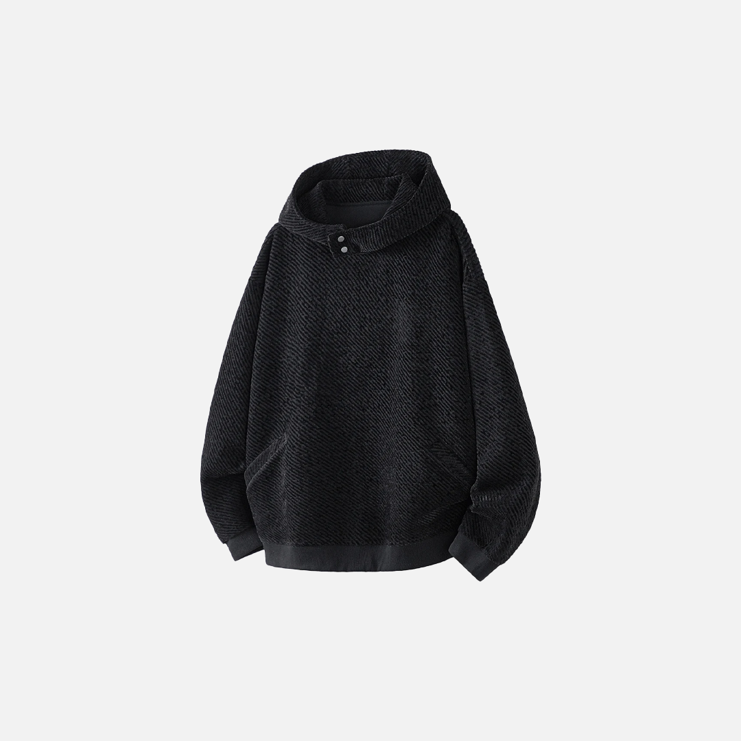 Y2K Lazy Style Striped Oversized Knit Hoodie