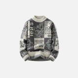 Neuer Pullover mit Hip-Hop-Print