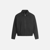 Veste pilote rétro élégante, couleur unie, esprit printemps