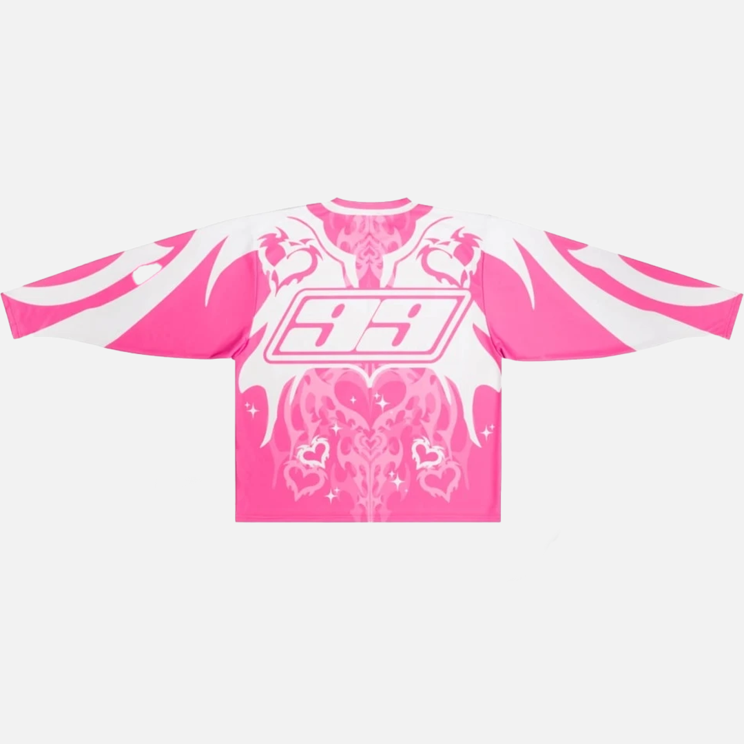 Y2K Korean Love Graphic Long T-Shirt