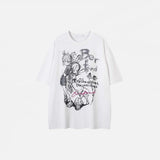 T-shirt graphique hipster jumeau