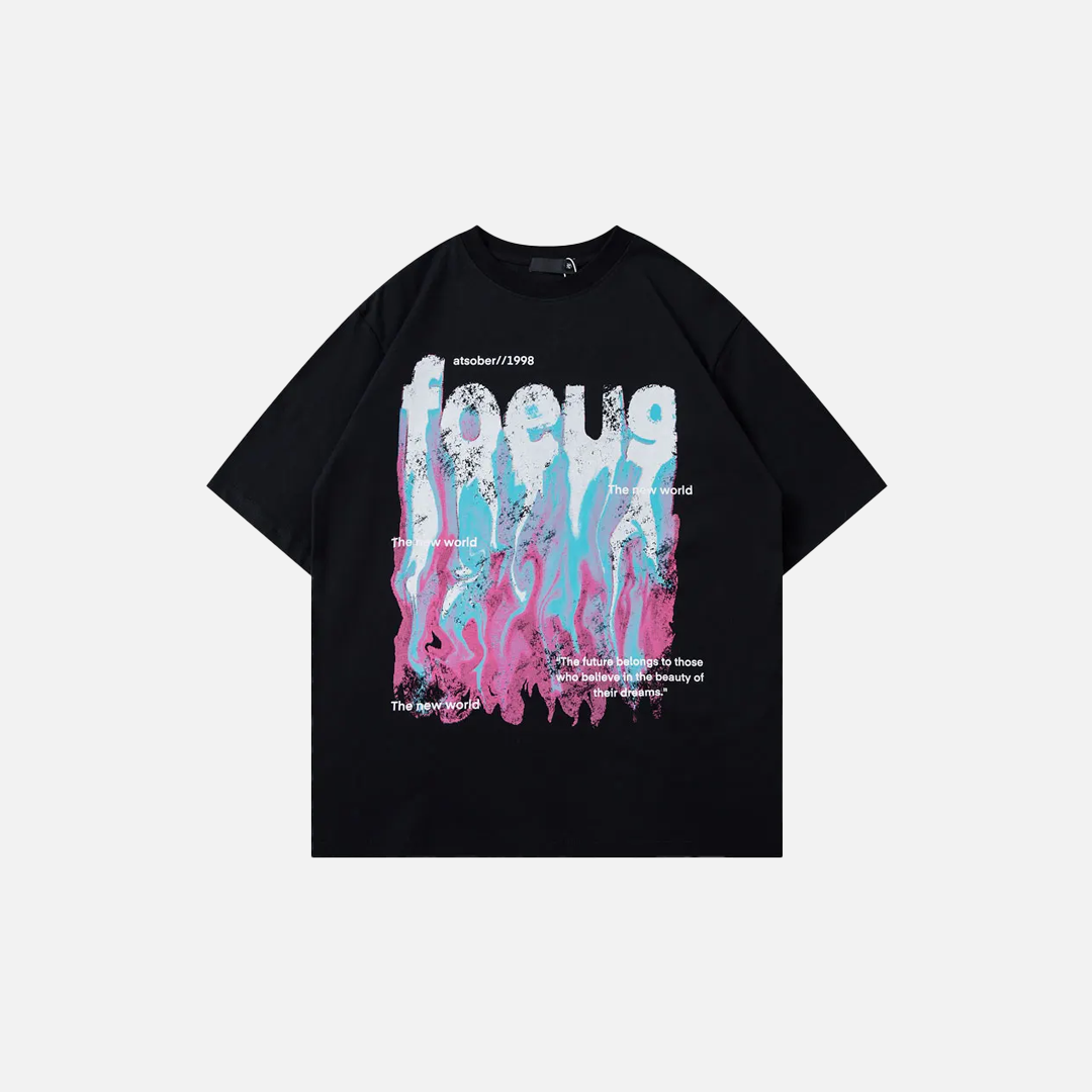 Versatile Streetwear Graphic Oversized Cotton T-Shirt