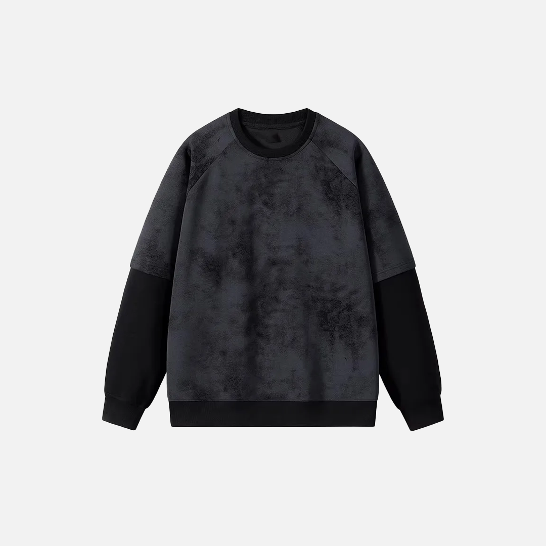 Y2K Style Fake Two Piece Crewneck Sweatshirt