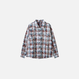 Hemd mit strukturierter Karostruktur und Knopfleiste