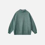 Warm Knitted Solid Color Classic Sweater