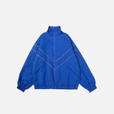 Gestreifte reflektierende V-Jacke