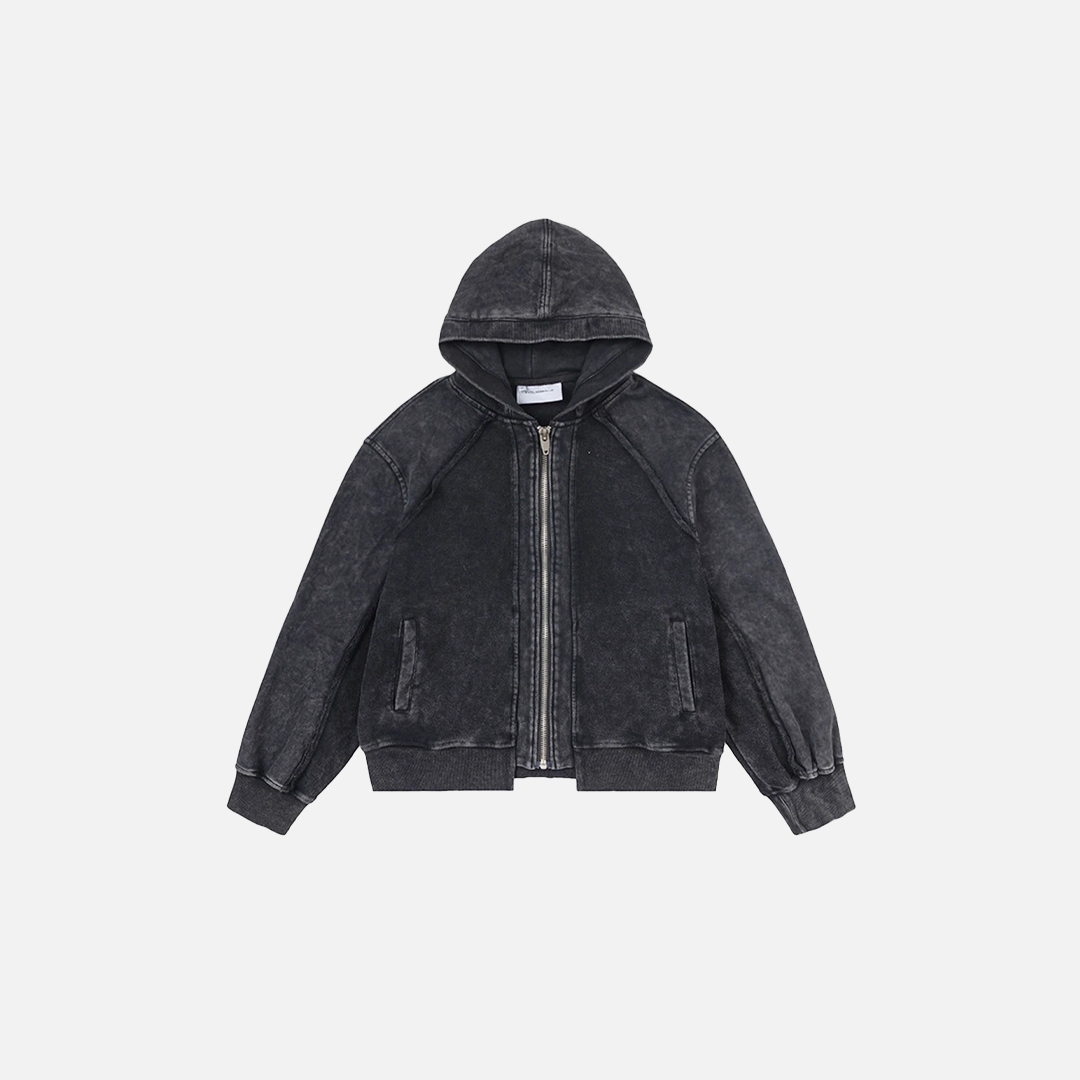 Sweat-shirts oversize vintage noirs à patchwork