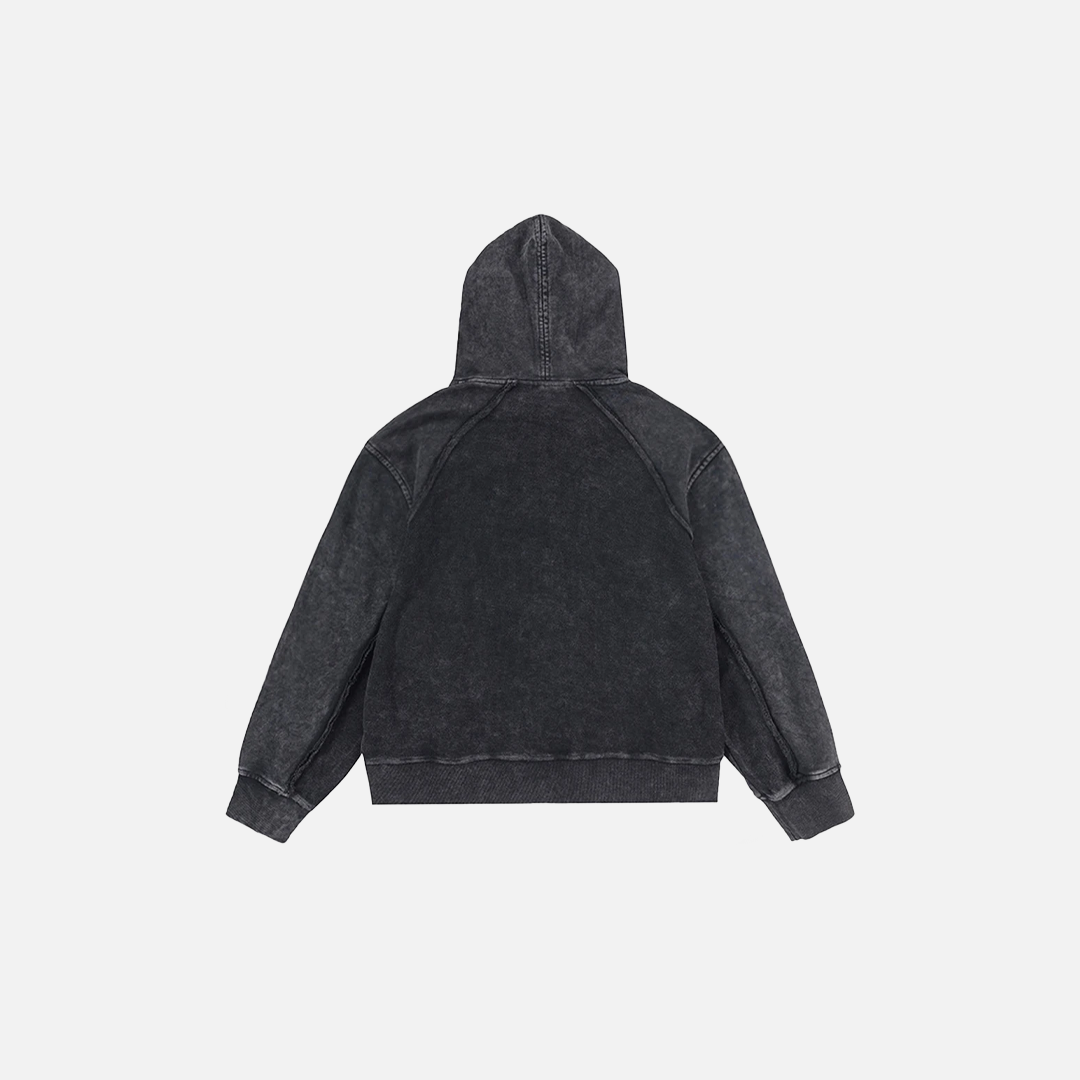 Sweat-shirts oversize vintage noirs à patchwork
