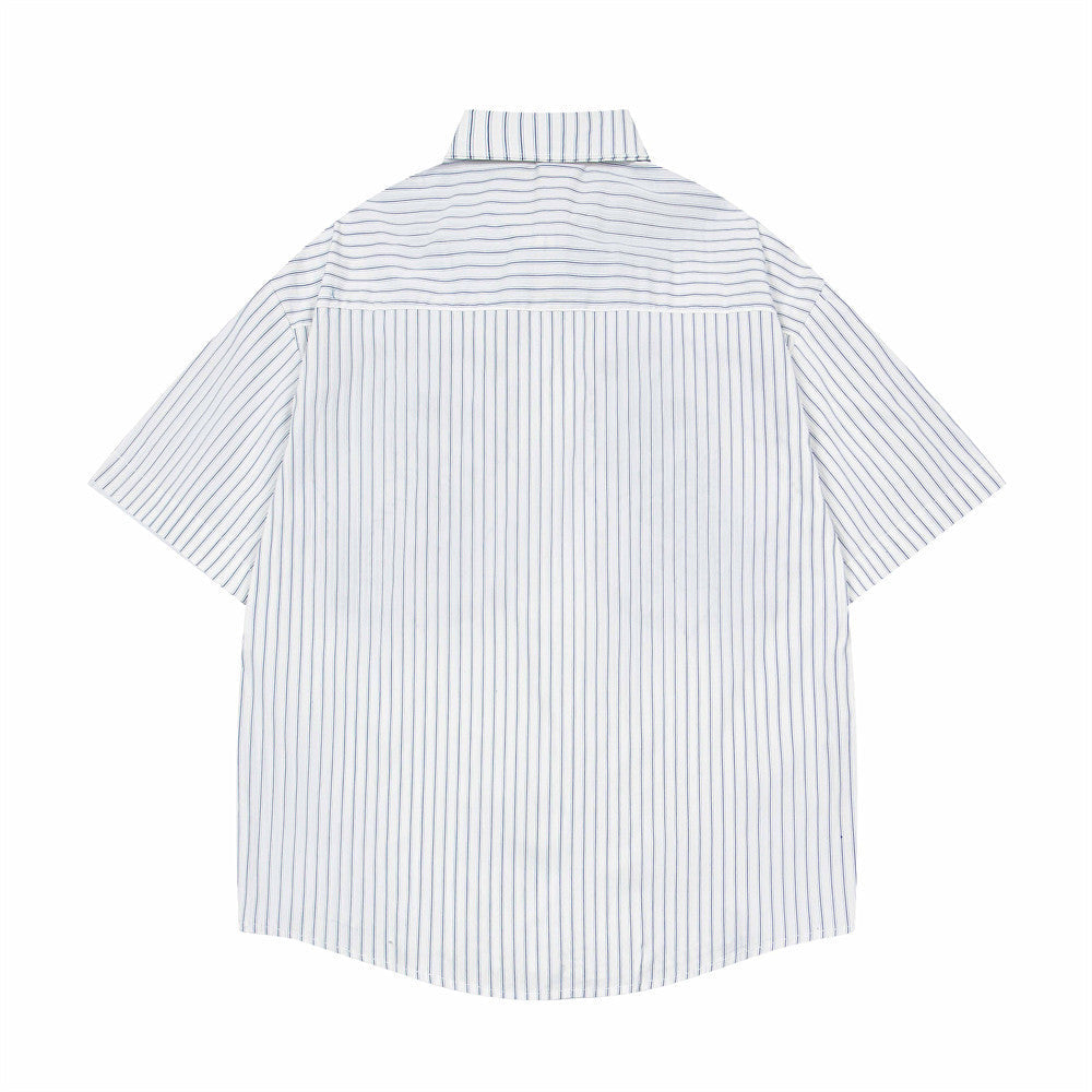 Chemise d'été décontractée brodée de lion