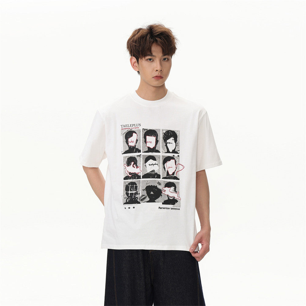 グラフィックアート半袖Tシャツ