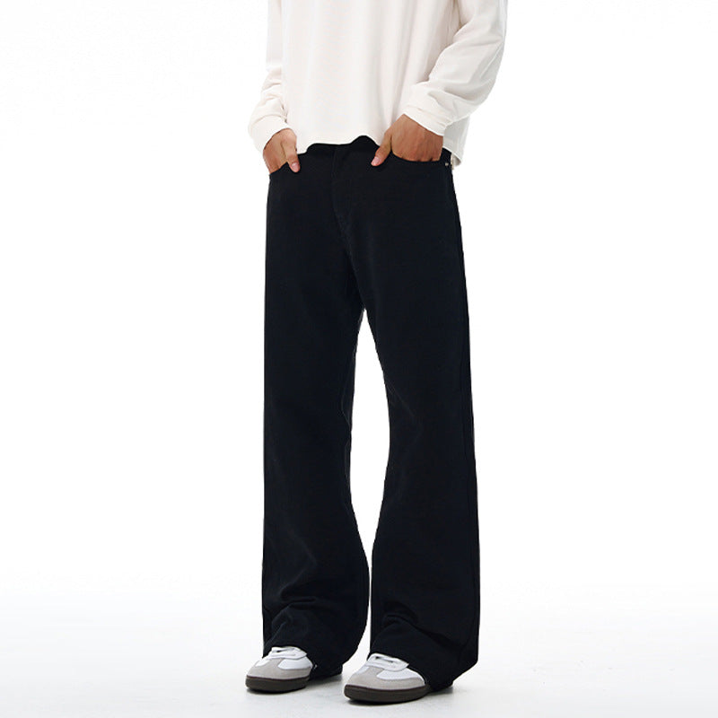 Streetwear Chic Bunte Lässige Weitbein-Jeans