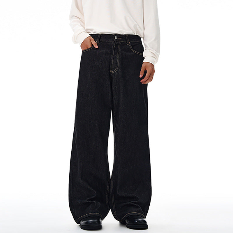 Langlebige Retro-Denim-Jeans mit geradem Bein
