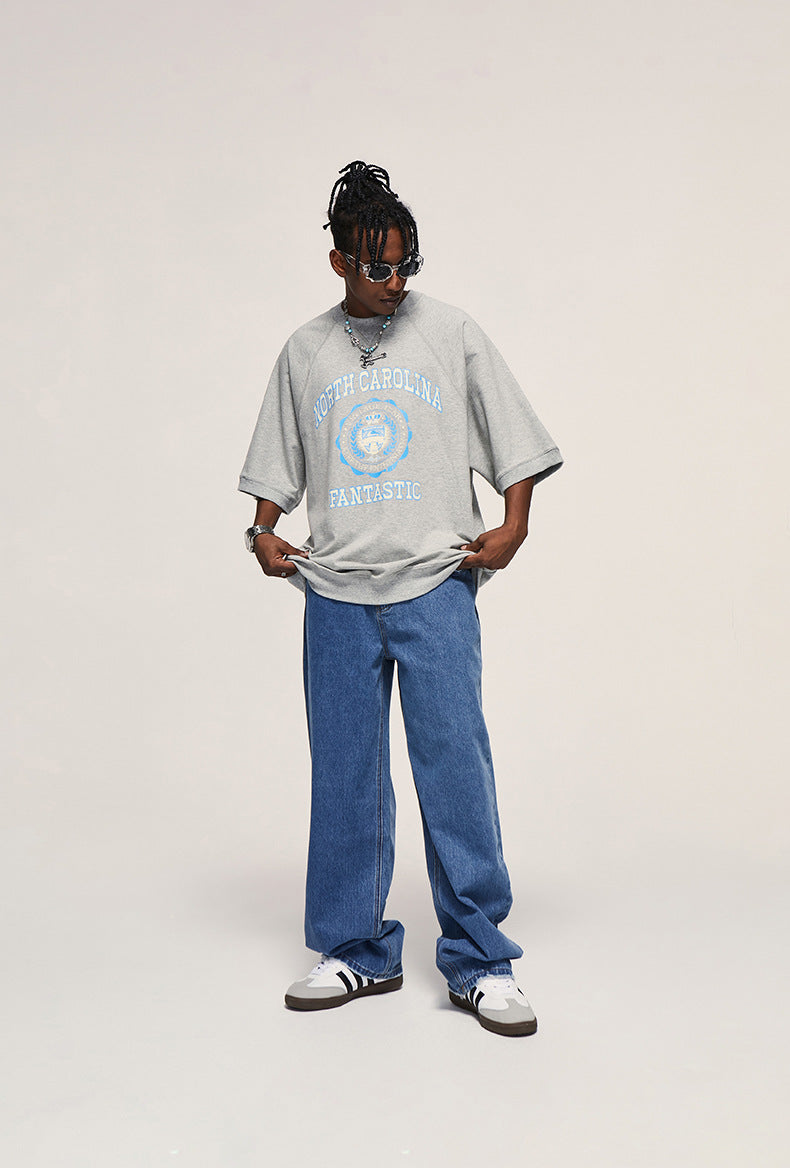 Retro Wash Loose Wide Leg Jeans