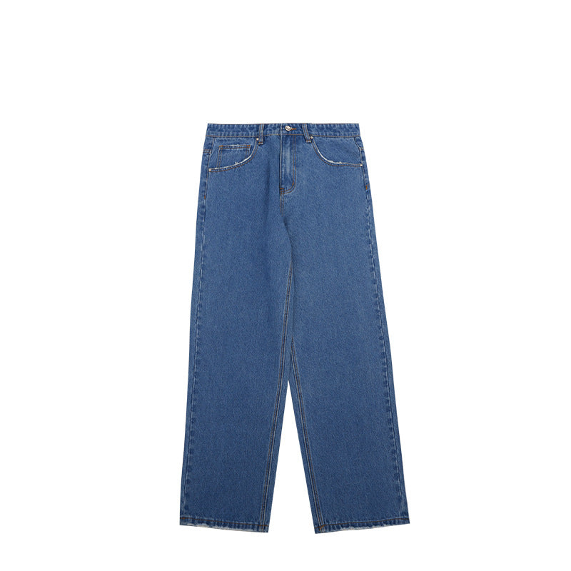 Retro Wash Loose Wide Leg Jeans