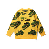 Cartoon Dinosaur Full-Print Sweater