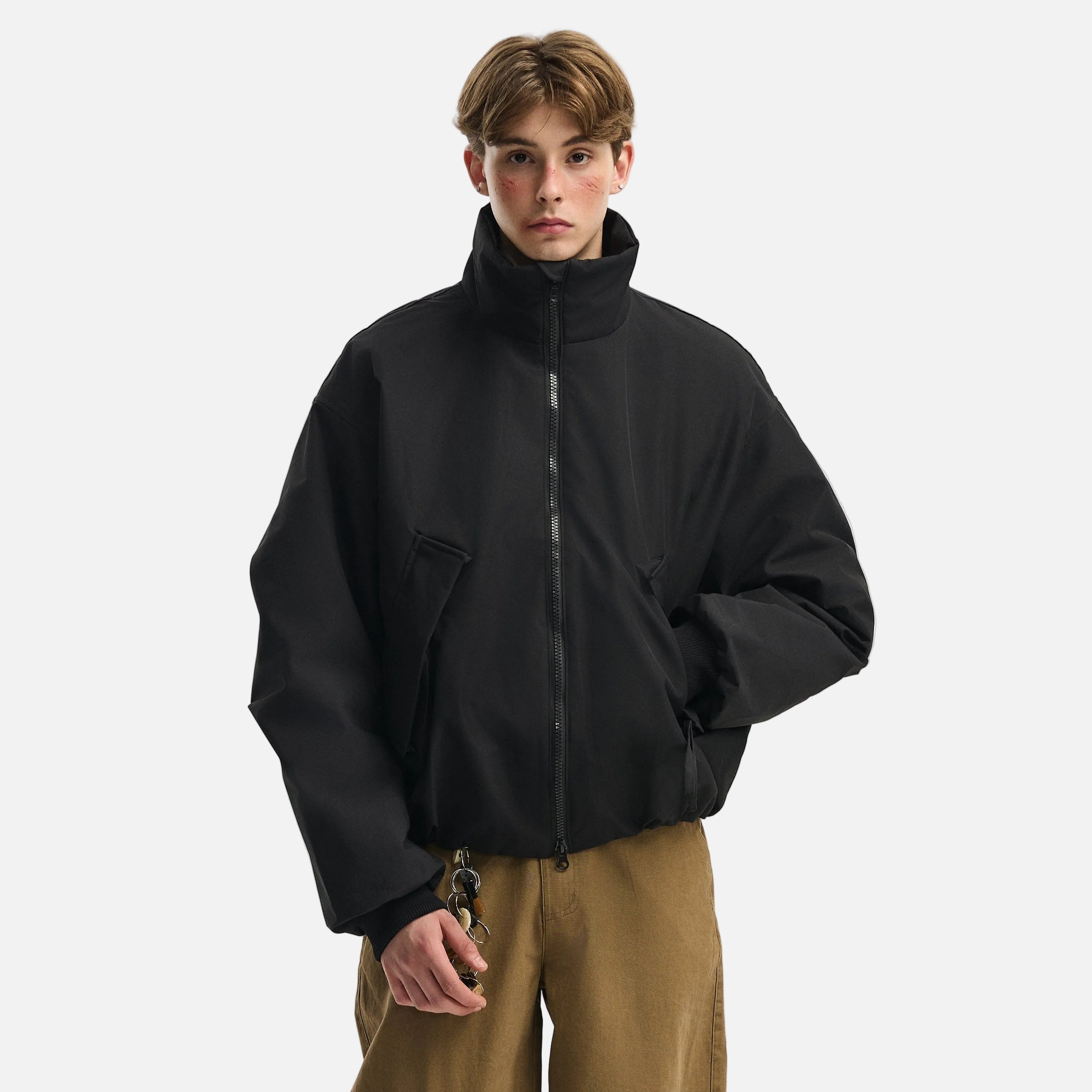 Insulated Vertical Collar Down Thickened Jacket