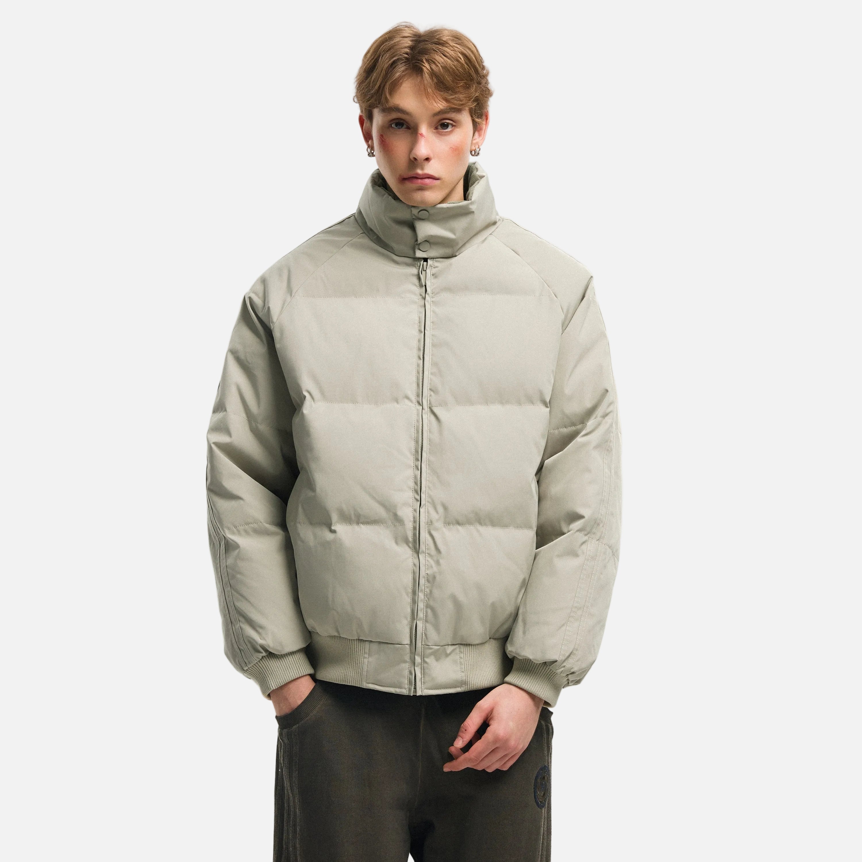 Cozy Hip Hop Stand Collar Puffer Jacket