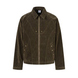 Herren-Jacke im Deconstructed-Stil mit Reverskragen