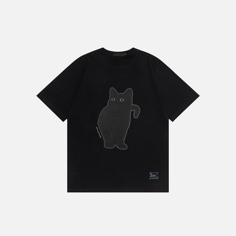 Black Cat Graphic T-shirt