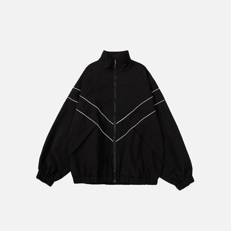 Veste rayée réfléchissante en V
