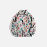 Veste imprimée intégrale style japonais rétro et amusant
