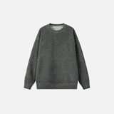 Classic Spring Solid Color Loose Sweatshirt