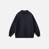 Warm Knitted Solid Color Classic Sweater