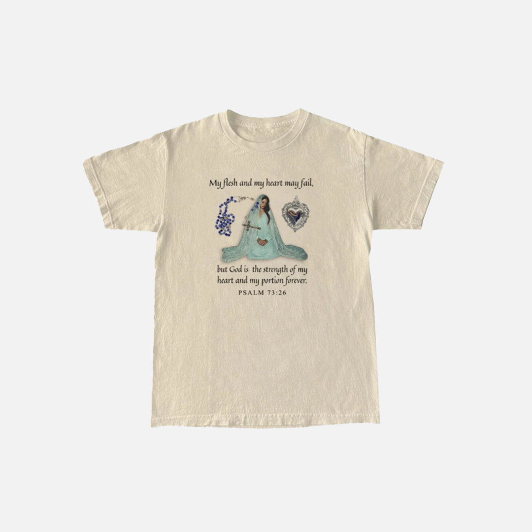 T-shirt graphique avec verset biblique inspirant