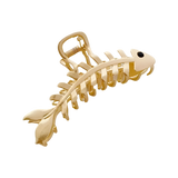 Metal Fish Bone Irregular Hair Claw Clip