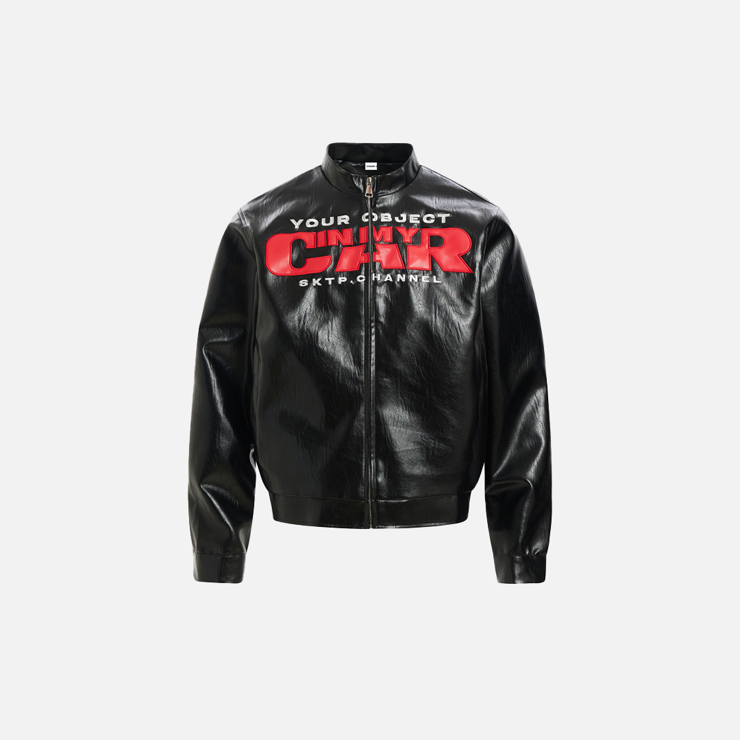 High-Quality Biker Style Motorcycle PU Leather Jacket