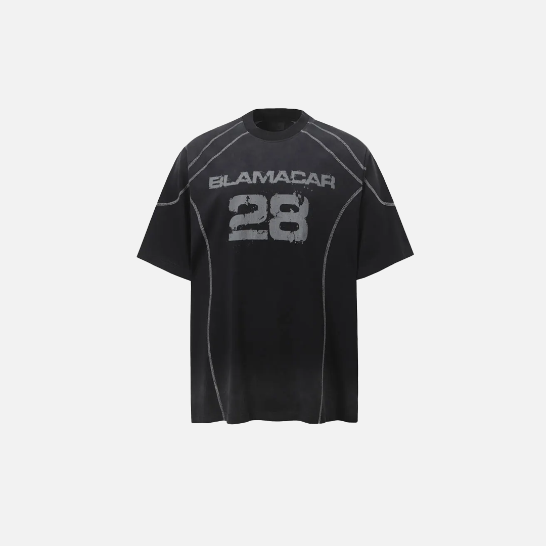ゴシックグランジグラフィックプリントアーバンスポーツTシャツ