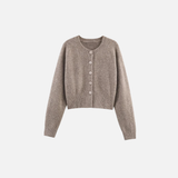 Cardigan chic et amincissant à simple boutonnage en maille