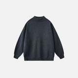 Warm Knitted Solid Color Classic Sweater