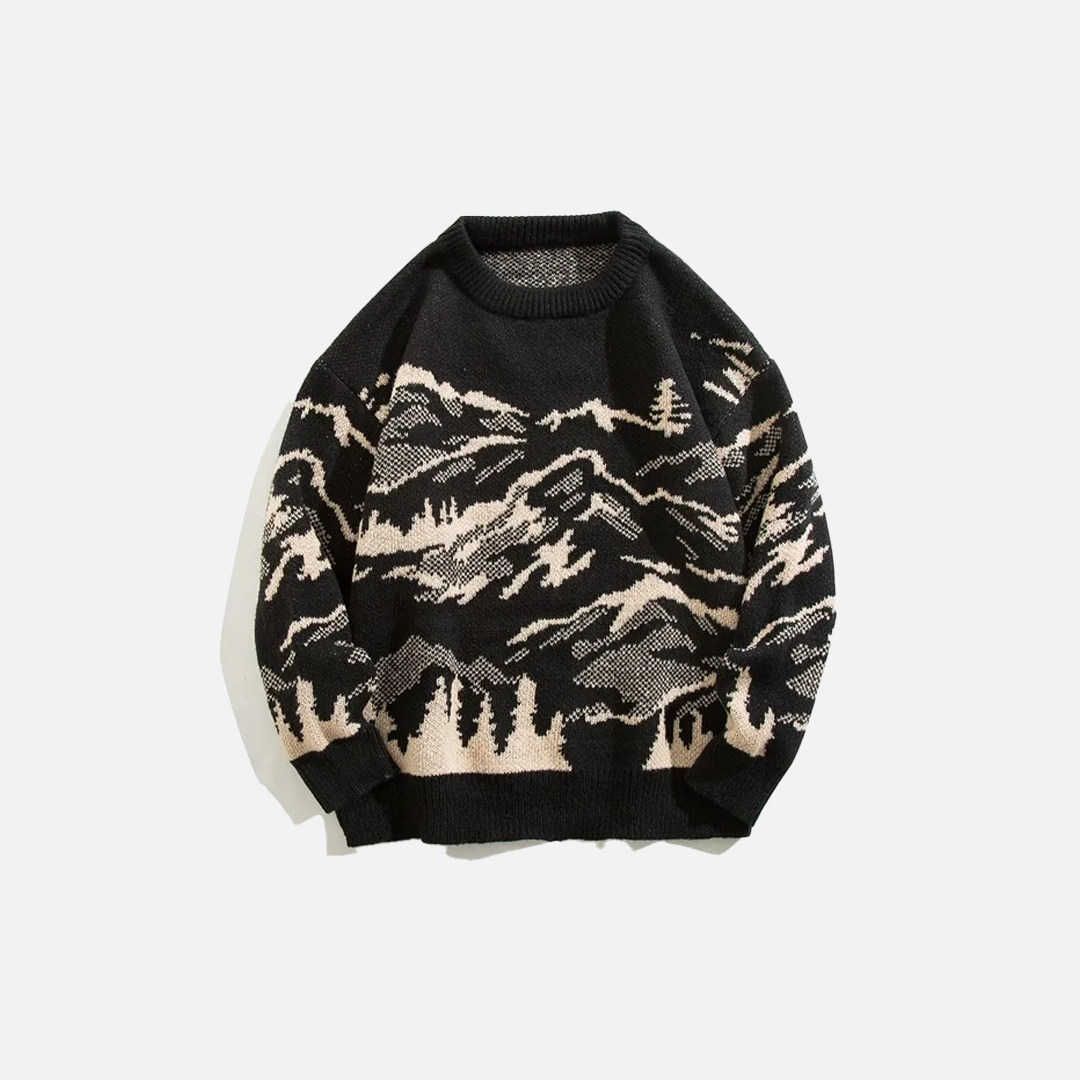 Pull en maille polyvalent et décontracté style années 2000