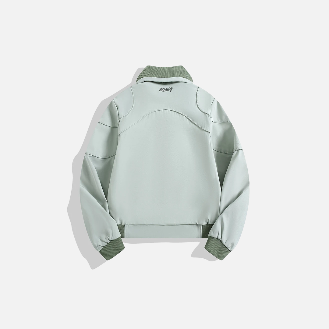 Arbeitsjacke im Hip-Hop-Stil mit besticktem Revers