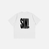 Women's Vintage Letter Print T-shirt