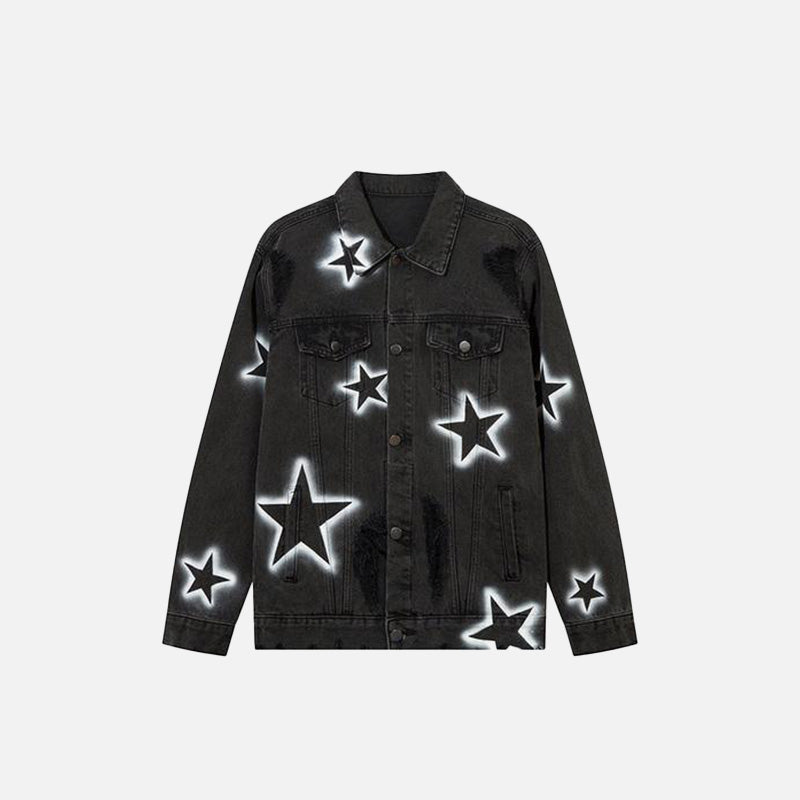 Baggy Star Washed Denim Jacket